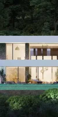 Vingt villas de luxe avec terrain de golf et vue sur la mer à Roca Llisa