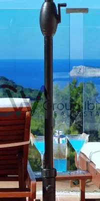 Luxury six bedroom villa in Cala Salada with fantastic sea and sunset views