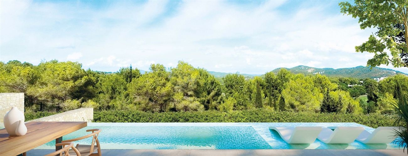 Privé heuvelvilla’s in San José, Ibiza met panoramisch uitzicht